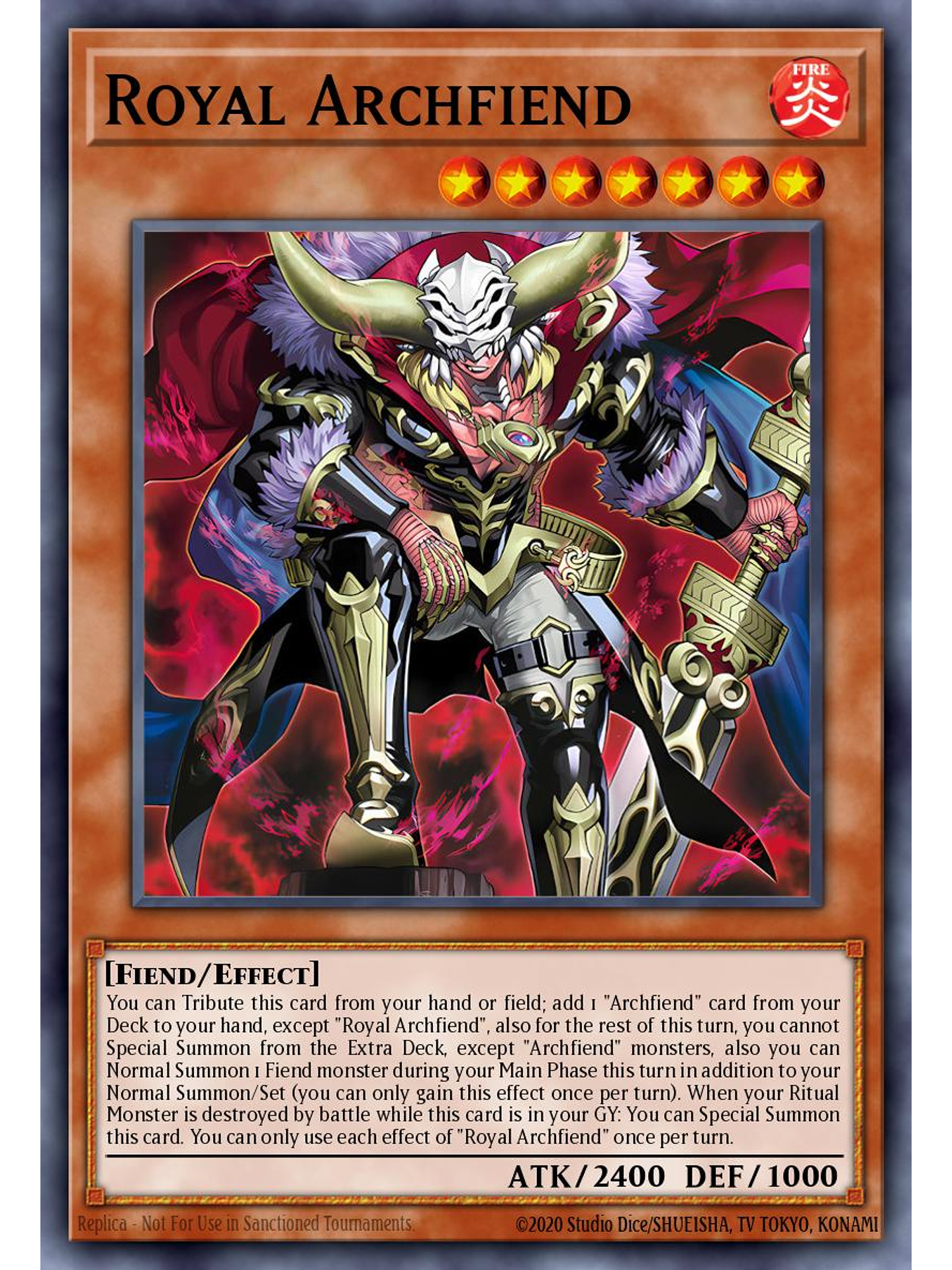 Royal Archfiend - BPRO-EN014 - Starlight Rare 1st Edition 1