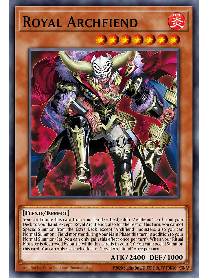 Royal Archfiend - BPRO-EN014 - Starlight Rare 1st Edition 1
