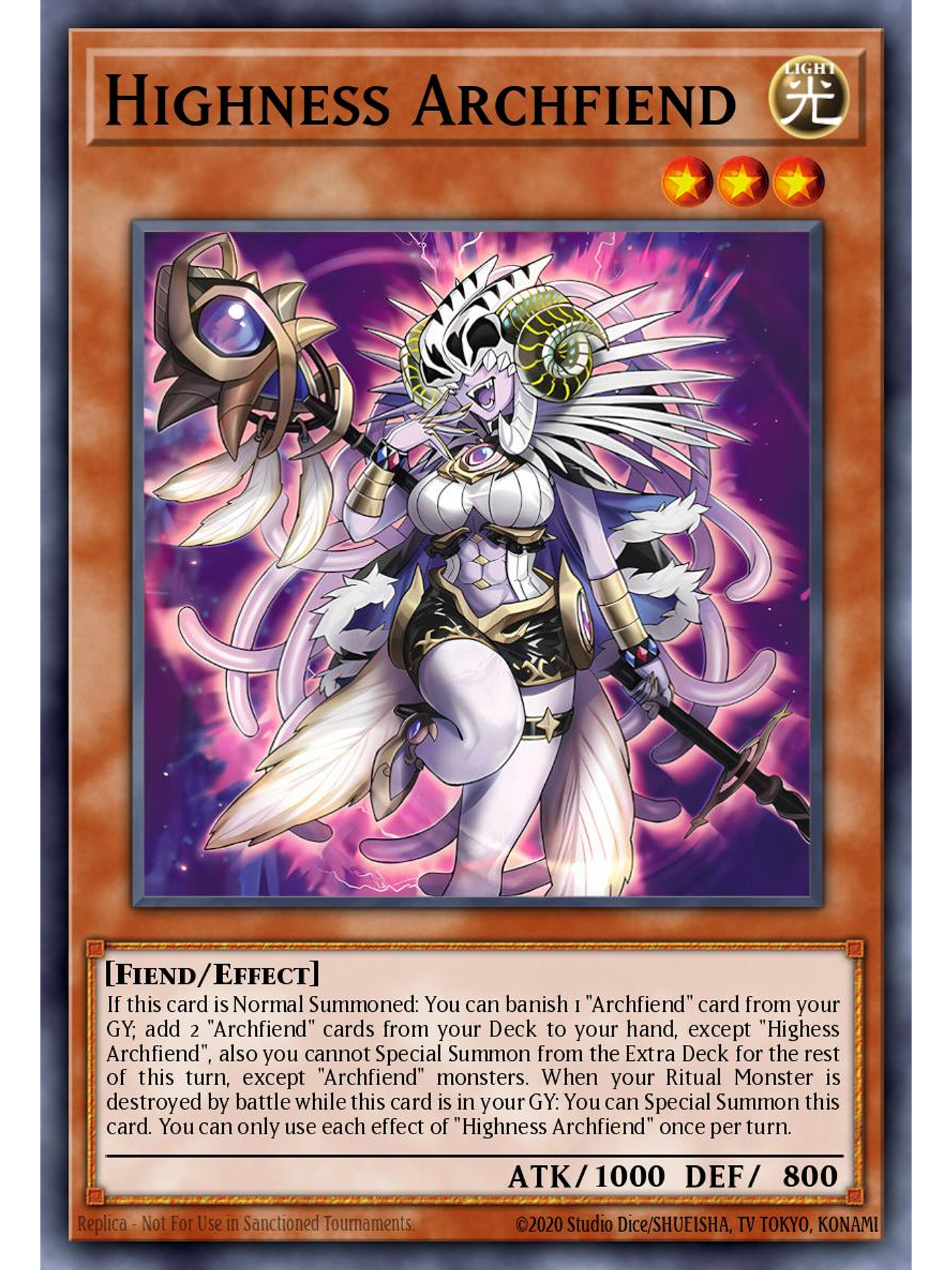 Highness Archfiend - BPRO-EN016 - Super Rare 1st Edition 1