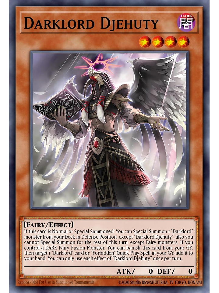 Darklord Djehuty - BPRO-EN019 - Super Rare 1st Edition 1