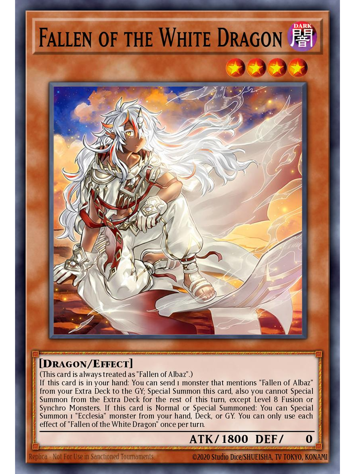 Fallen of the White Dragon - BPRO-EN024 - Starlight Rare 1st Edition 1