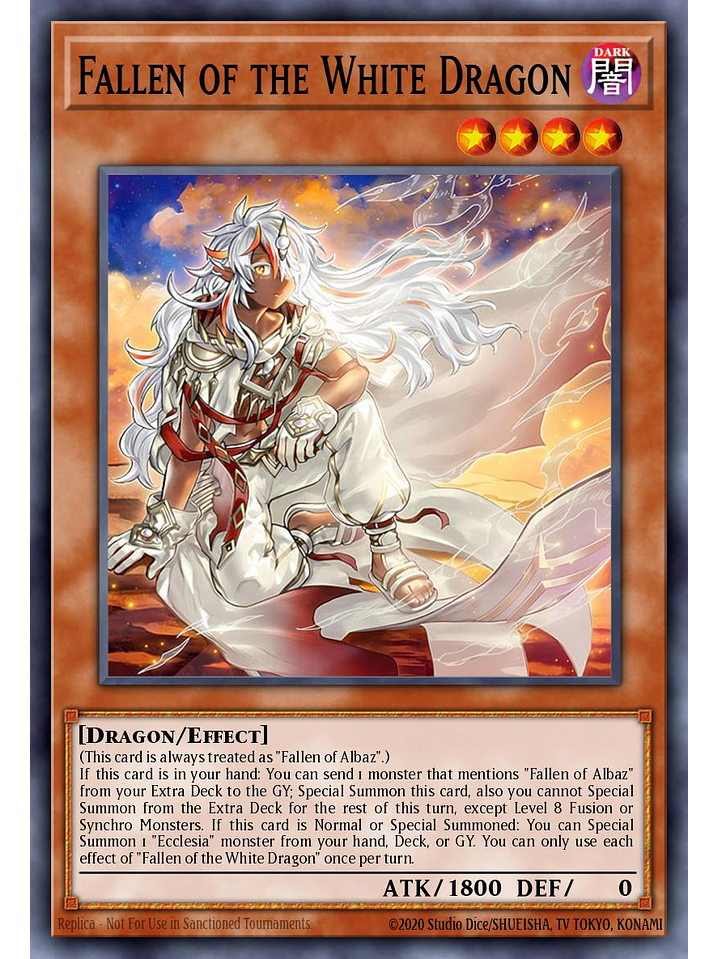 Fallen of the White Dragon - BPRO-EN024 - Starlight Rare 1st Edition 1