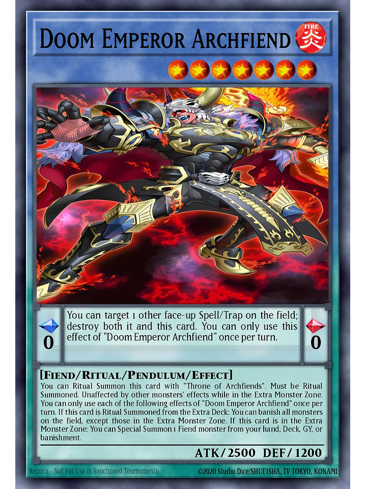 Archfiend Emperor - BPRO-EN031 - Ultra Rare 1st Edition 1
