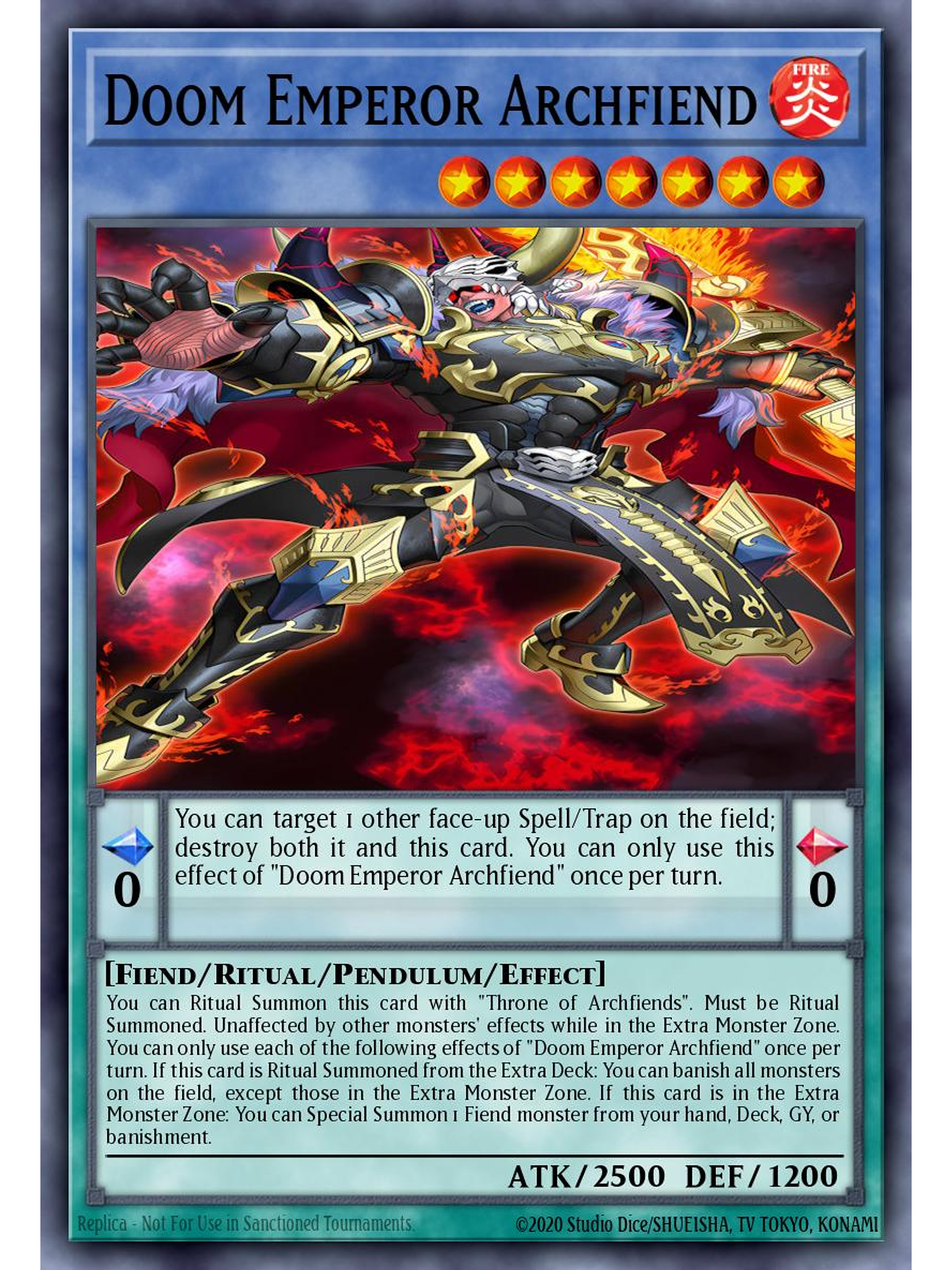 Archfiend Emperor - BPRO-EN031 - Starlight Rare 1st Edition 1