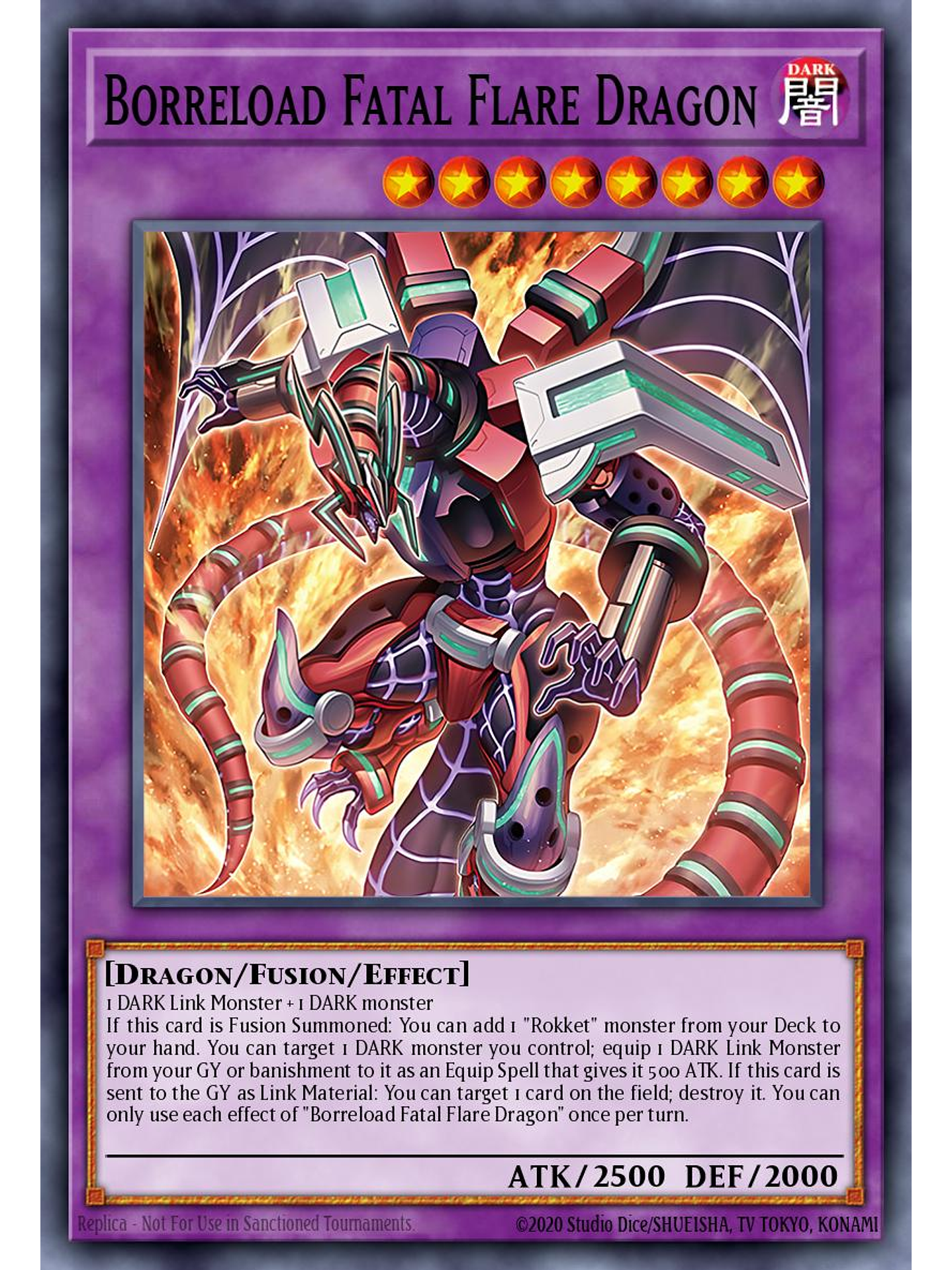 Borreload Fatalflare Dragon - BPRO-EN032 - Super Rare 1st Edition 1