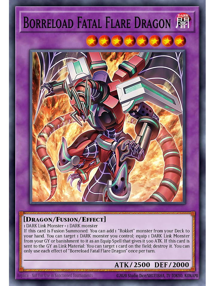 Borreload Fatalflare Dragon - BPRO-EN032 - Super Rare 1st Edition 1
