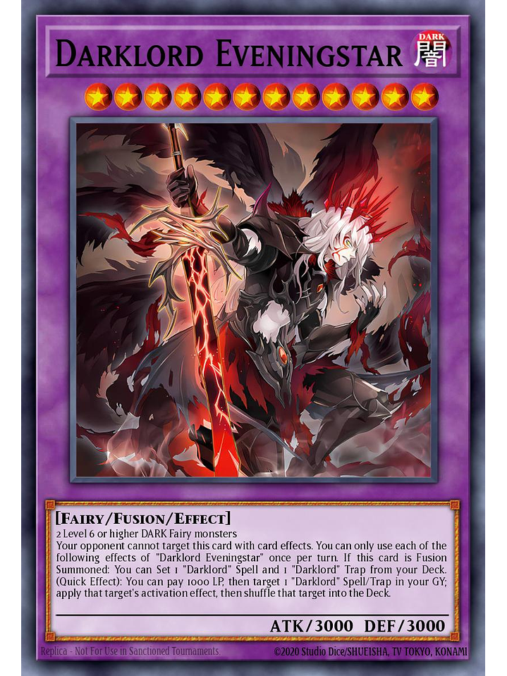 Darklord Eveningstar - BPRO-EN036 - Secret Rare 1st Edition 1