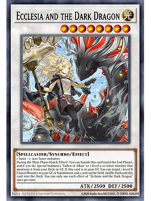 Ecclesia and the Dark Dragon - BPRO-EN041 - Starlight Rare 1st Edition