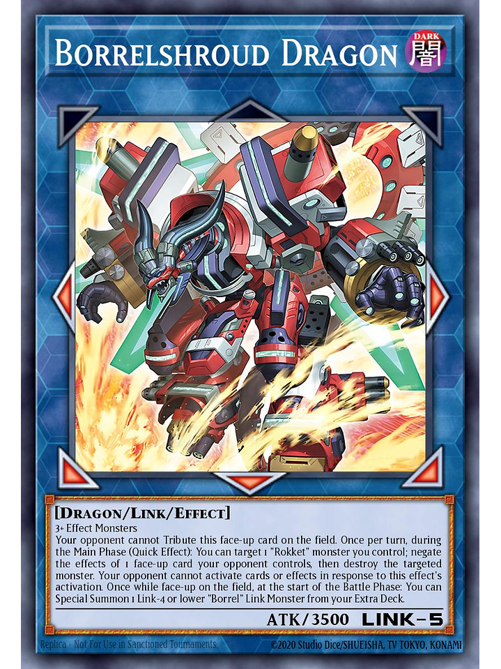 Borrelshroud Dragon - BPRO-EN047 - Ultra Rare 1st Edition 1