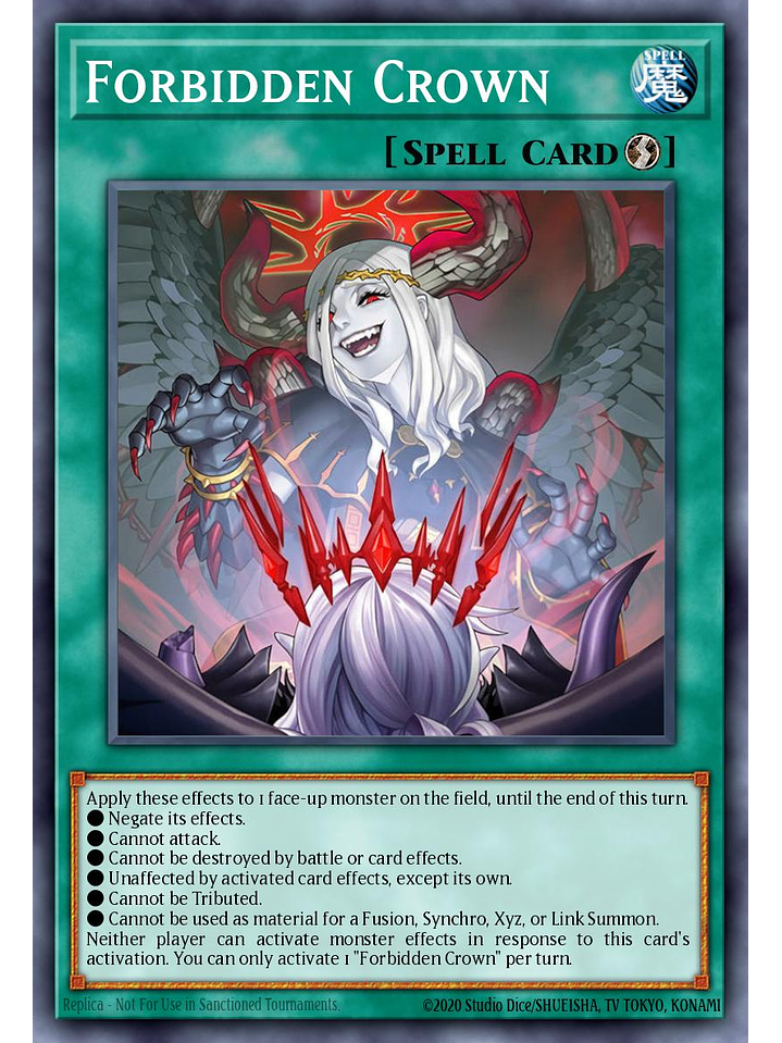 Forbidden Crown - BPRO-EN067 - Secret Rare 1st Edition 1