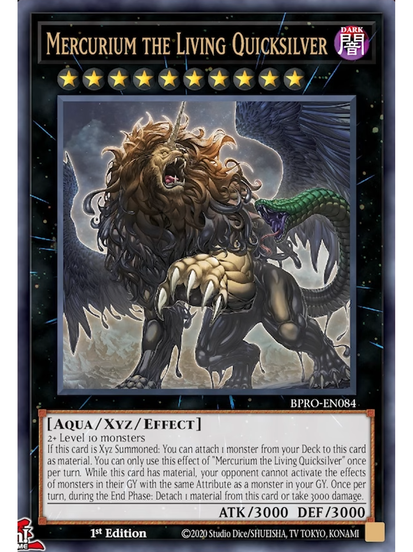 Mercurium the Living Quicksilver - BPRO-EN084 - Ultra Rare 1st Edition 1