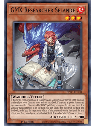 GMX Researcher Selande - BPRO-EN090 - Super Rare 1st Edition