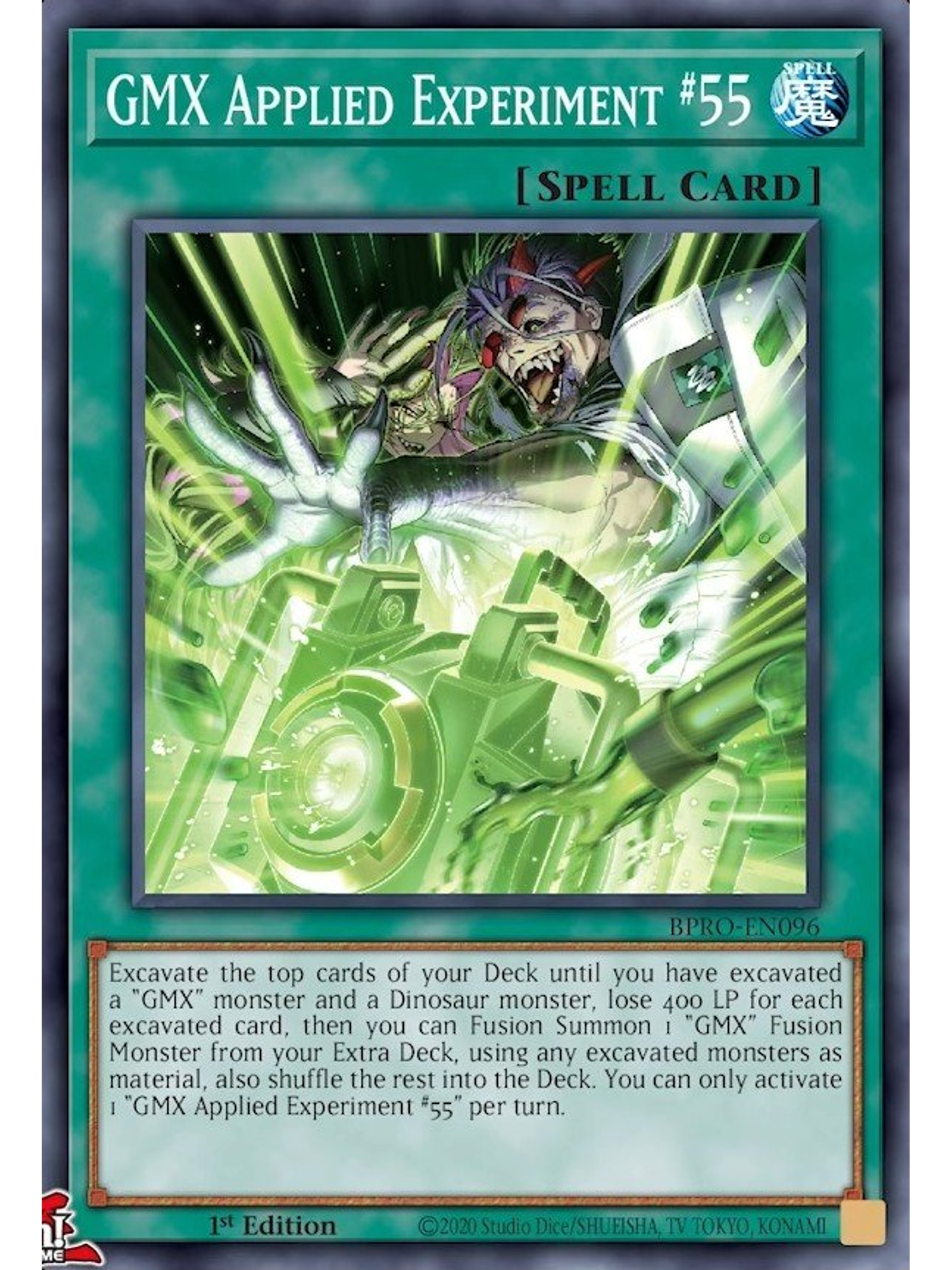 GMX Applied Experiment #55 - BPRO-EN096 - Super Rare 1st Edition 1