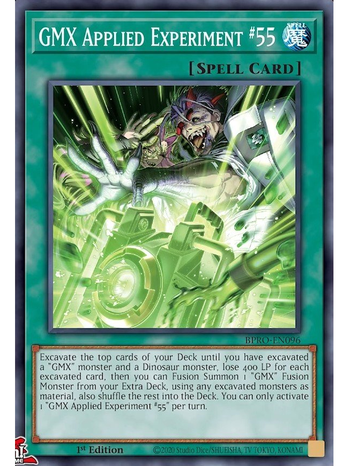 GMX Applied Experiment #55 - BPRO-EN096 - Super Rare 1st Edition 1