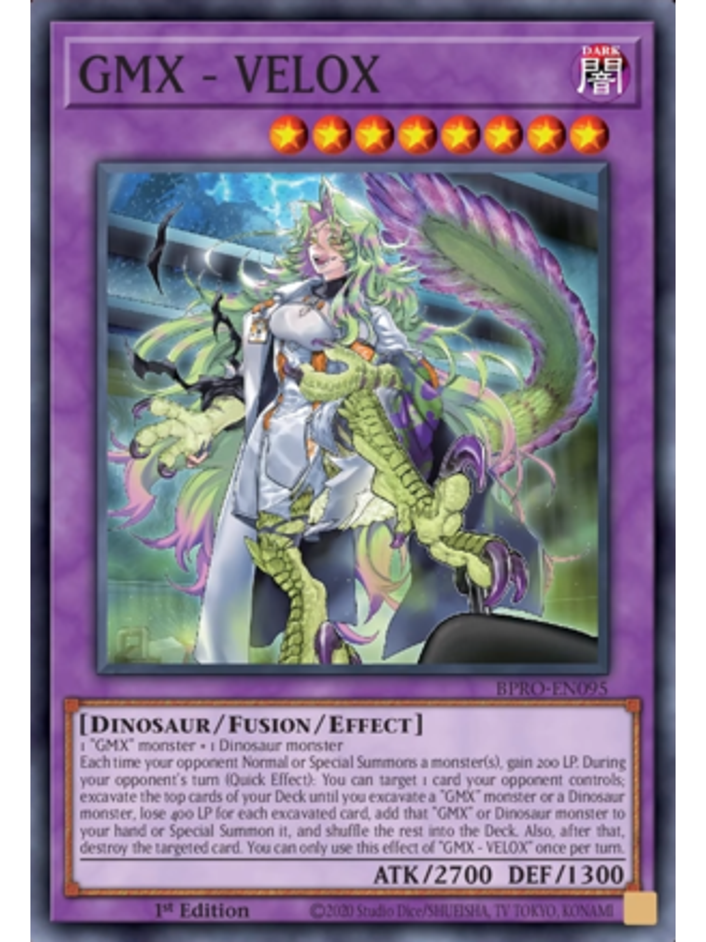 GMX - VELOX - BPRO-EN095 - Super Rare 1st Edition 1