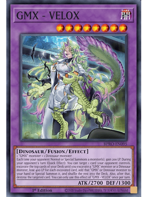 GMX - VELOX - BPRO-EN095 - Super Rare 1st Edition