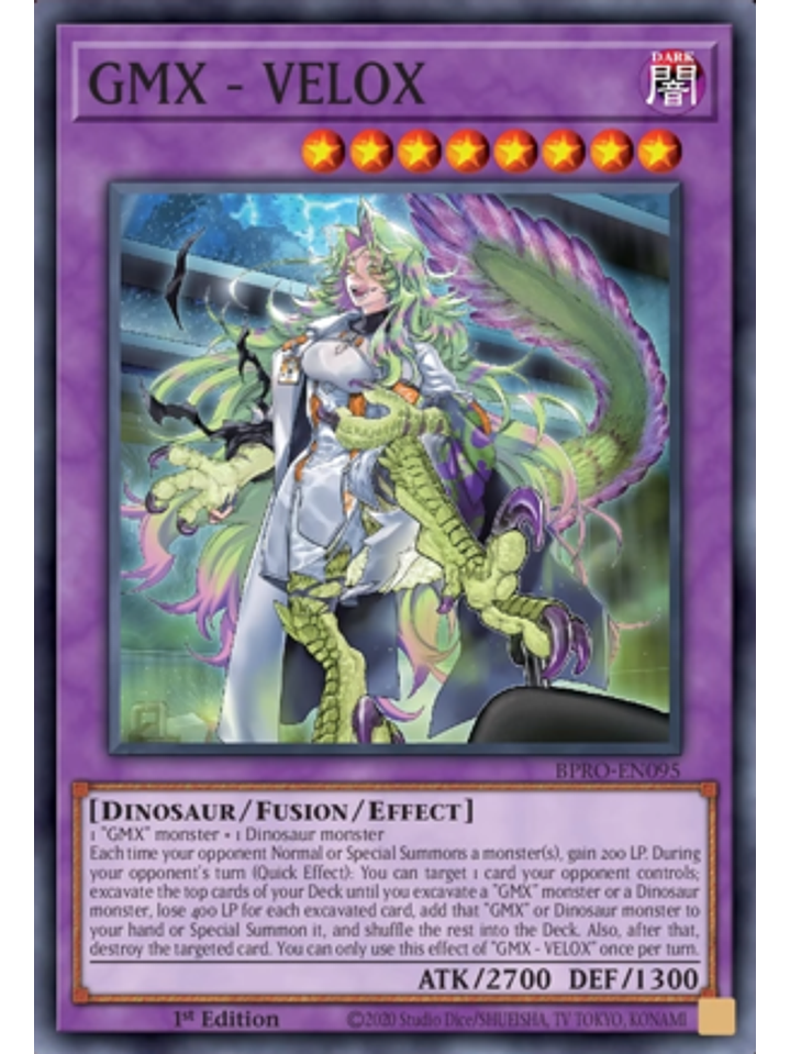 GMX - VELOX - BPRO-EN095 - Super Rare 1st Edition 1