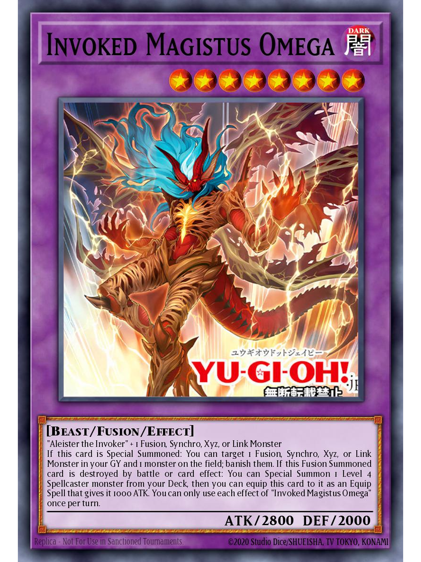 Invoked Magistus Omega - BPRO-EN100 - Ultra Rare 1st Edition 1