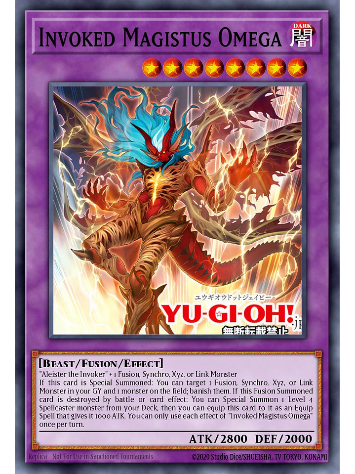 Invoked Magistus Omega - BPRO-EN100 - Ultra Rare 1st Edition 1