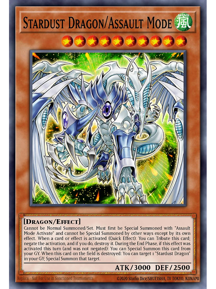 Stardust Dragon/Assault Mode - BPRO-EN101 - Starlight Rare 1st Edition 1