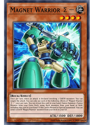 Magnet Warrior Sigma Minus - BPRO-EN006 - Common 1st Edition