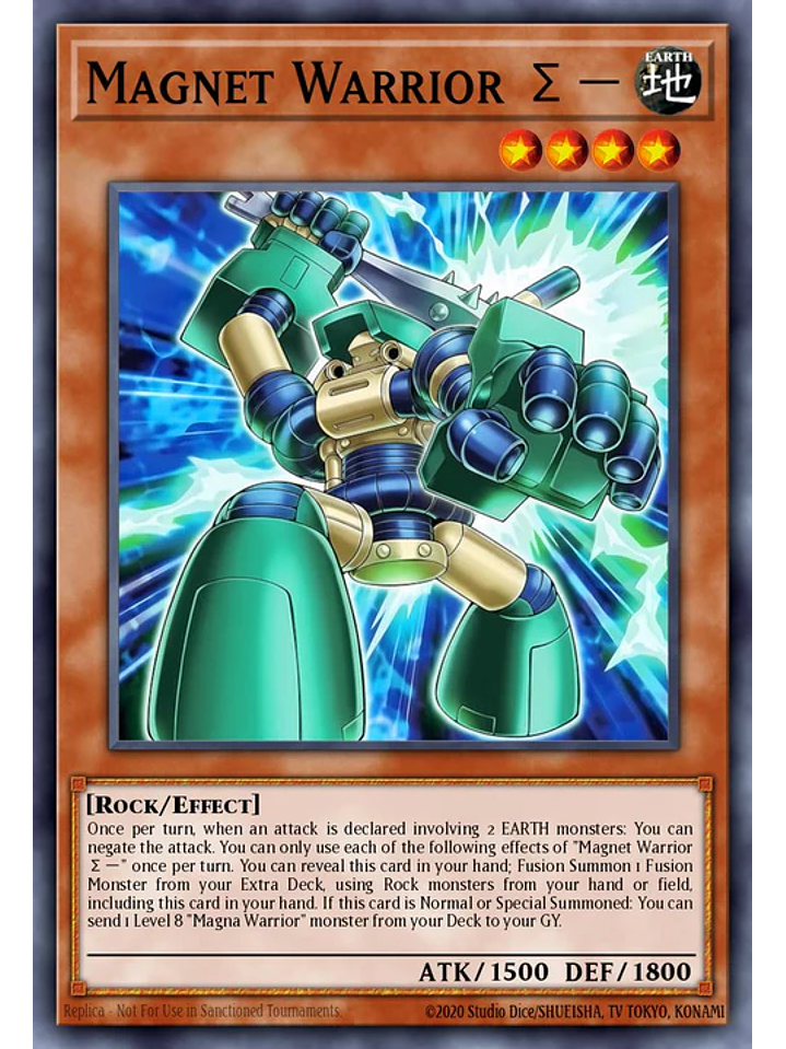 Magnet Warrior Sigma Minus - BPRO-EN006 - Common 1st Edition 1