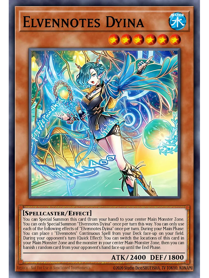 Elfnote Tinia - BPRO-EN011 - Starlight Rare 1st Edition 1