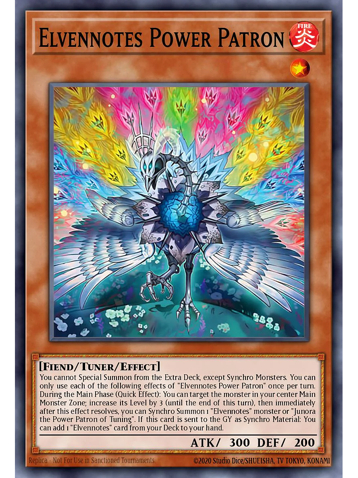 Elfnote Power Patron - BPRO-EN013 - Super Rare 1st Edition 1