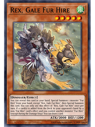 Rex, Ride Fur Hire - BPRO-EN017 - Super Rare 1st Edition