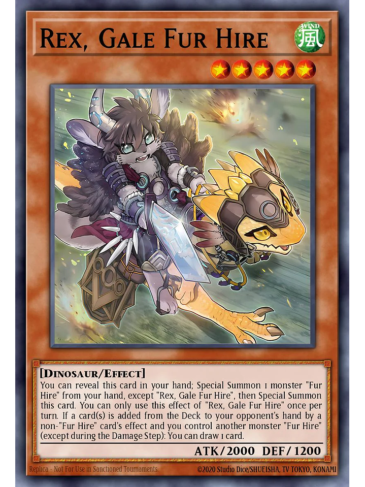 Rex, Ride Fur Hire - BPRO-EN017 - Super Rare 1st Edition 1