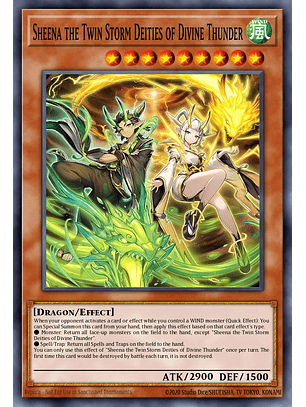 Shiina, Twin Tempest of Celestial Thunder - BPRO-EN027 - Starlight Rare 1st Edition