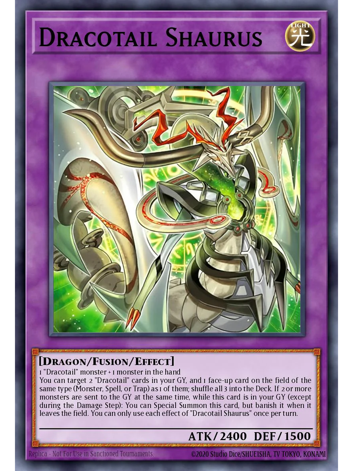 Dracotail Shaulas - BPRO-EN037 - Ultra Rare 1st Edition 1