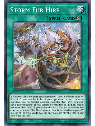 Whirlwind Fur Hire - BPRO-EN062 - Common 1st Edition