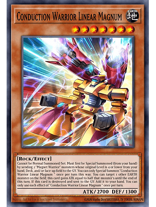 Conduction Warrior Linear Magnum Plus Minus - BPRO-EN099 - Super Rare 1st Edition