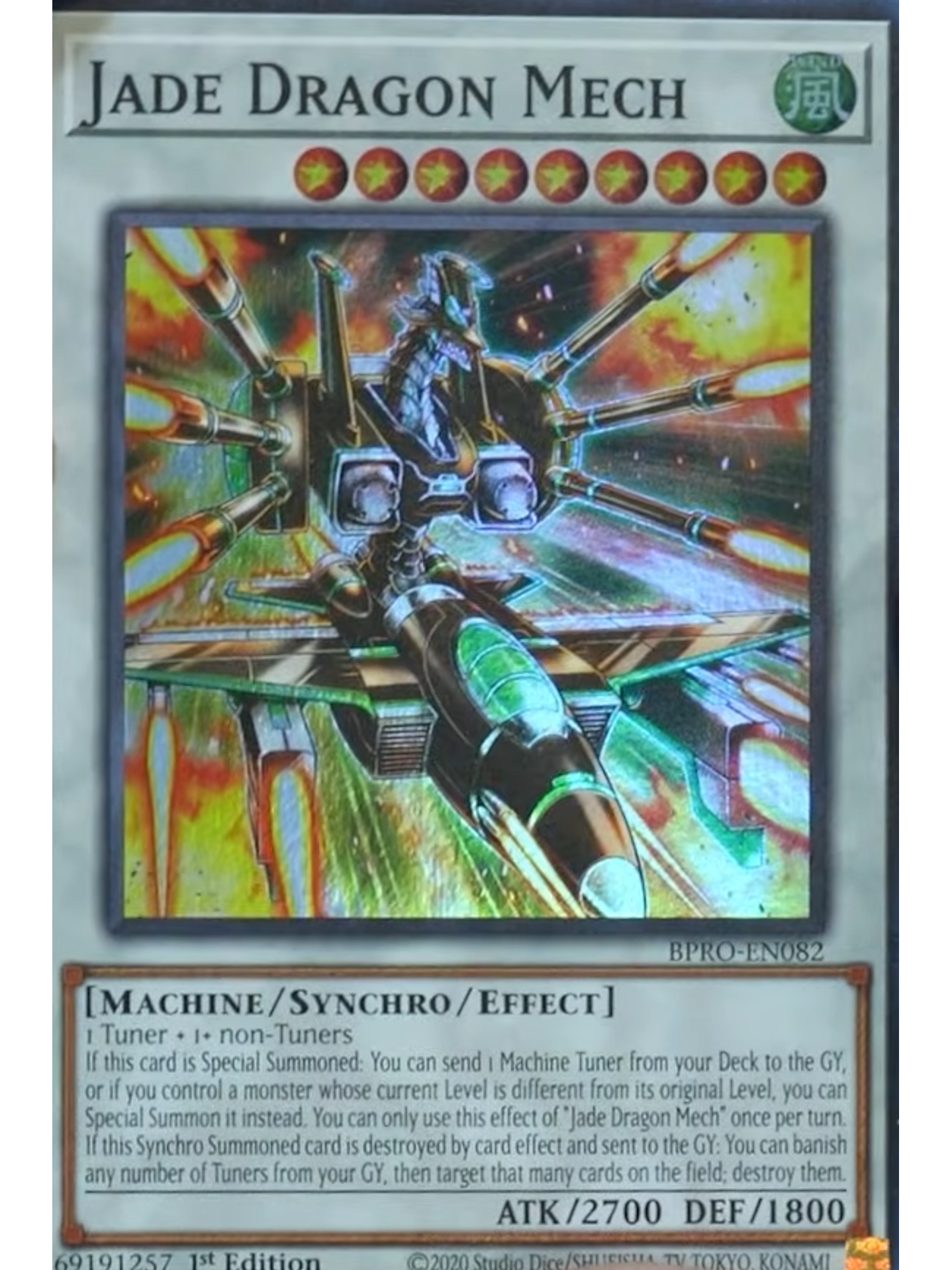 Jade Dragon Mech - BPRO-EN082 - Super Rare 1st Edition 1