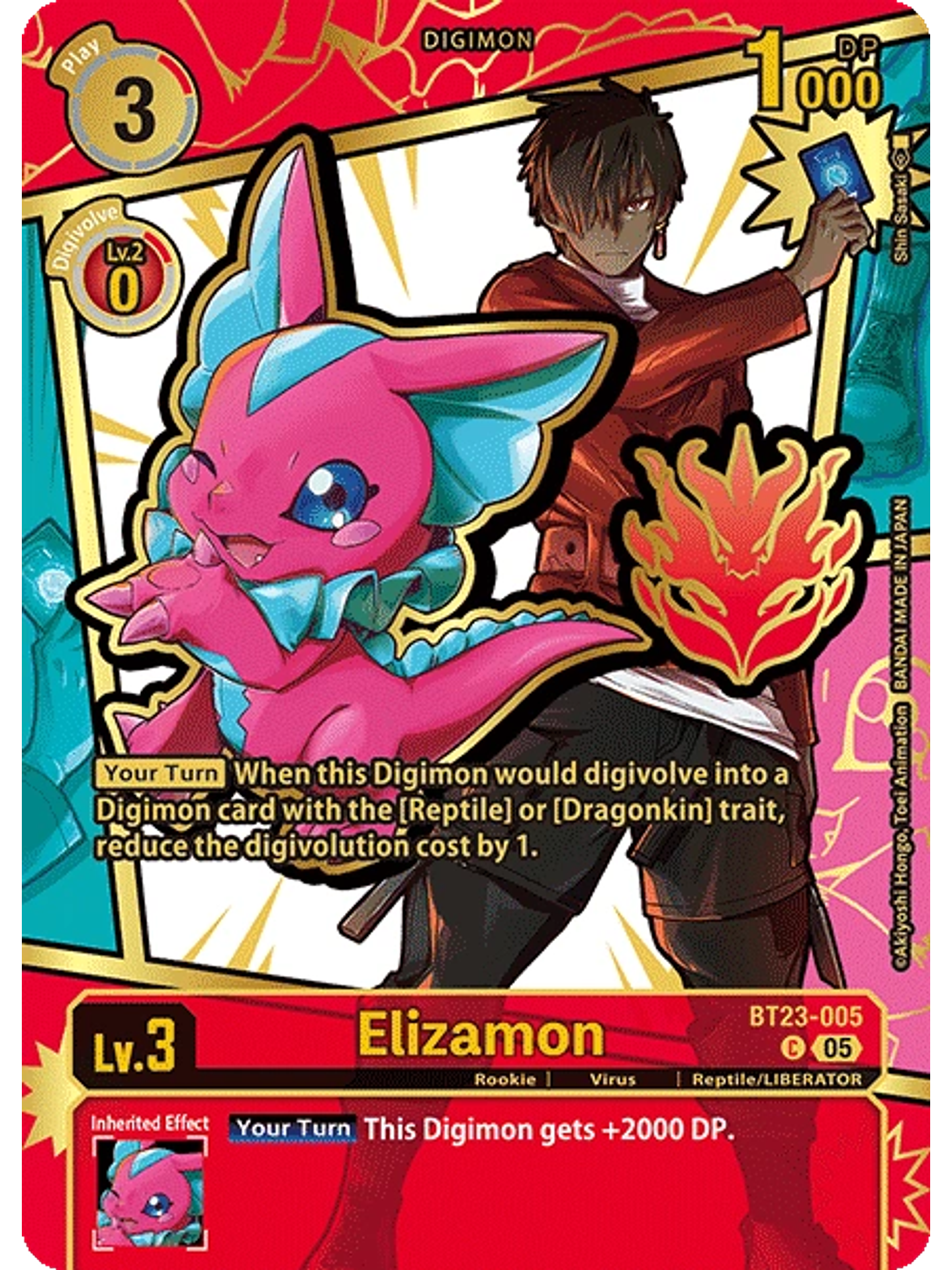 BT23-005 (Rare Pull) Elizamon 1
