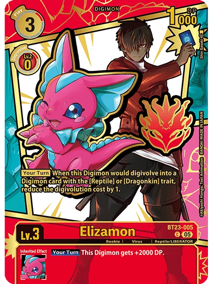 BT23-005 (Rare Pull) Elizamon 1
