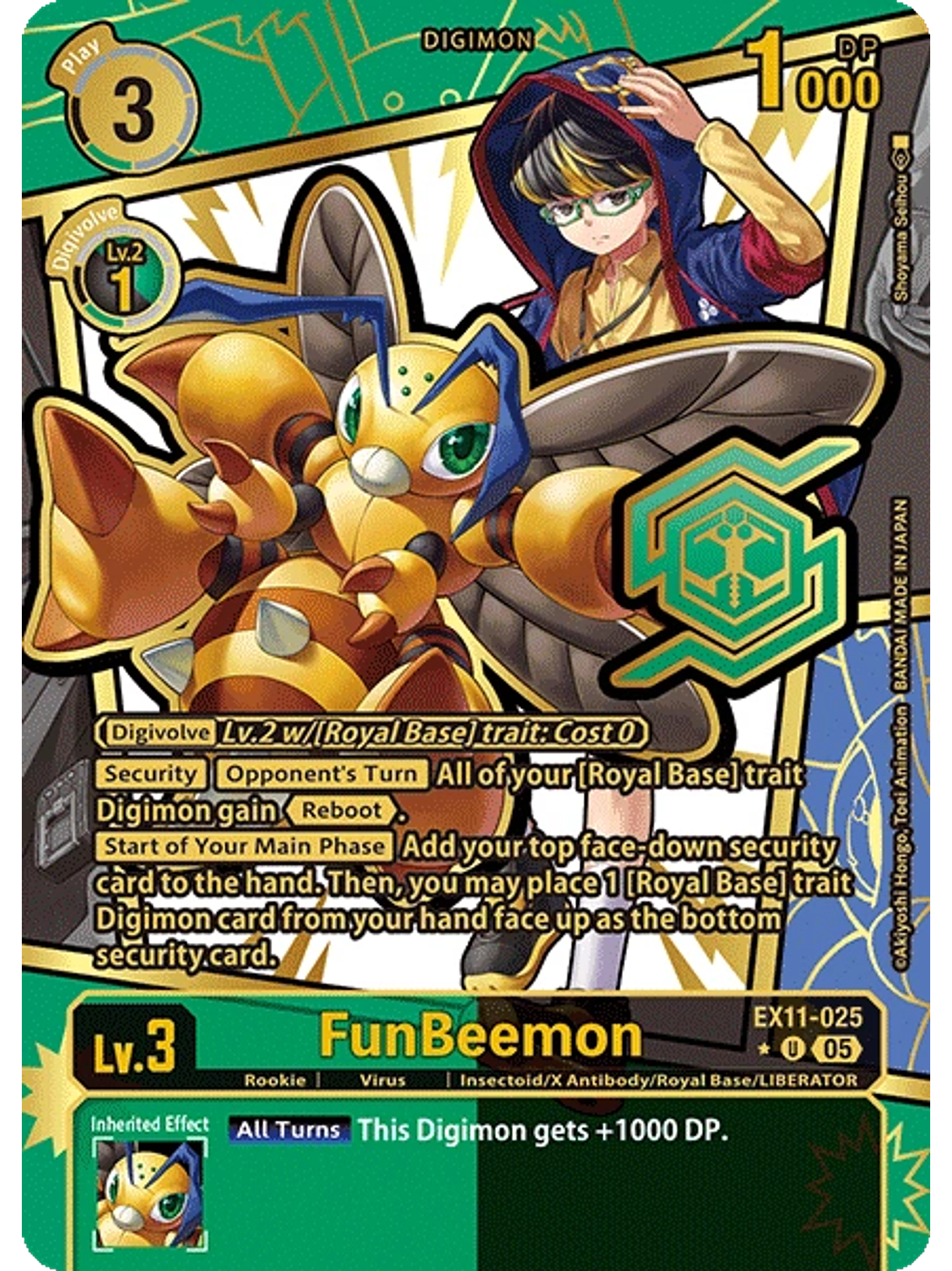 EX11-025 (Rare Pull) FunBeemon 1