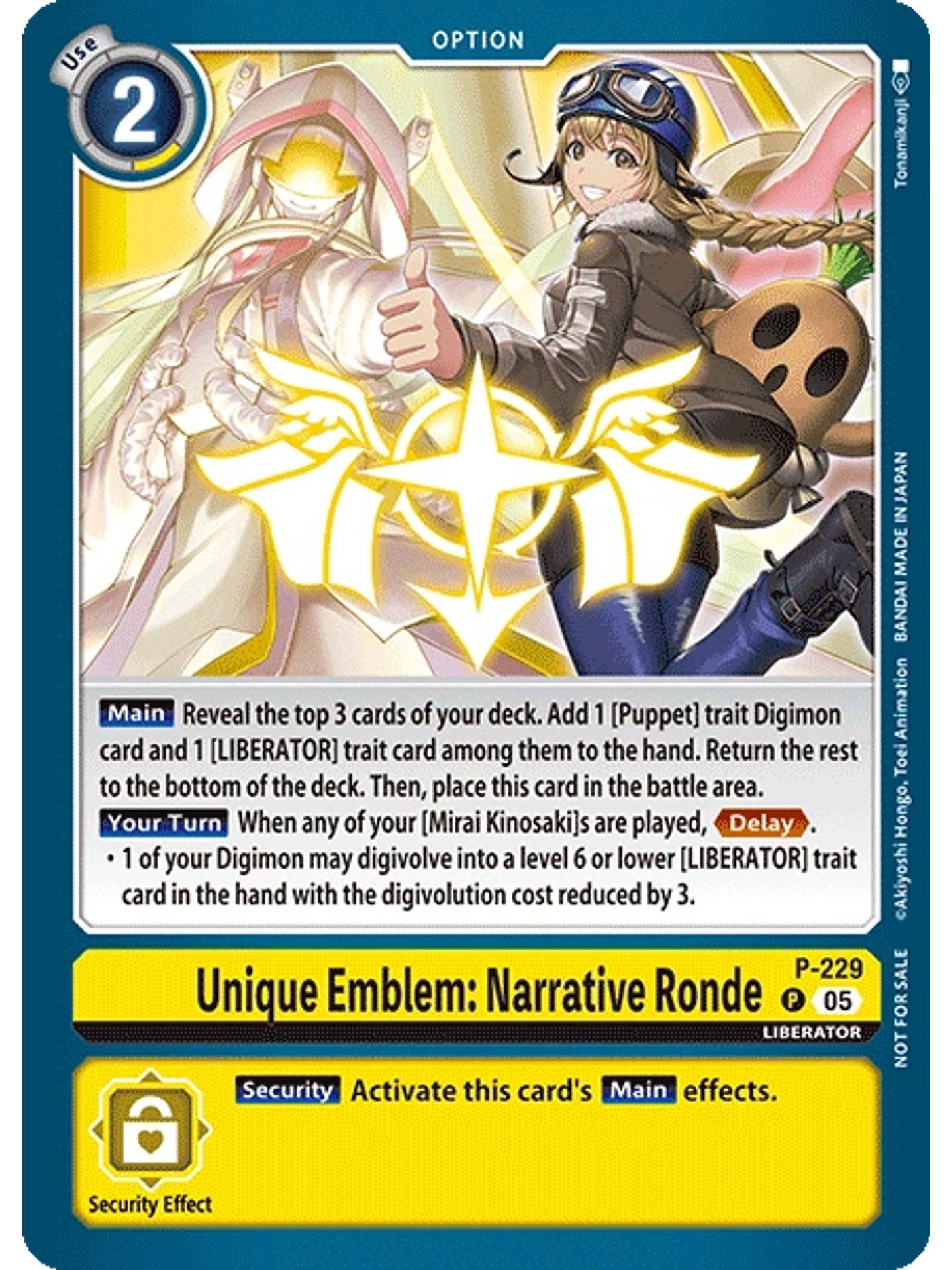 P-229 P Unique Emblem: Narrative Ronde 1