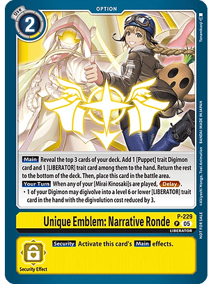 P-229 P Unique Emblem: Narrative Ronde