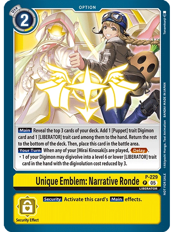 P-229 P Unique Emblem: Narrative Ronde 1