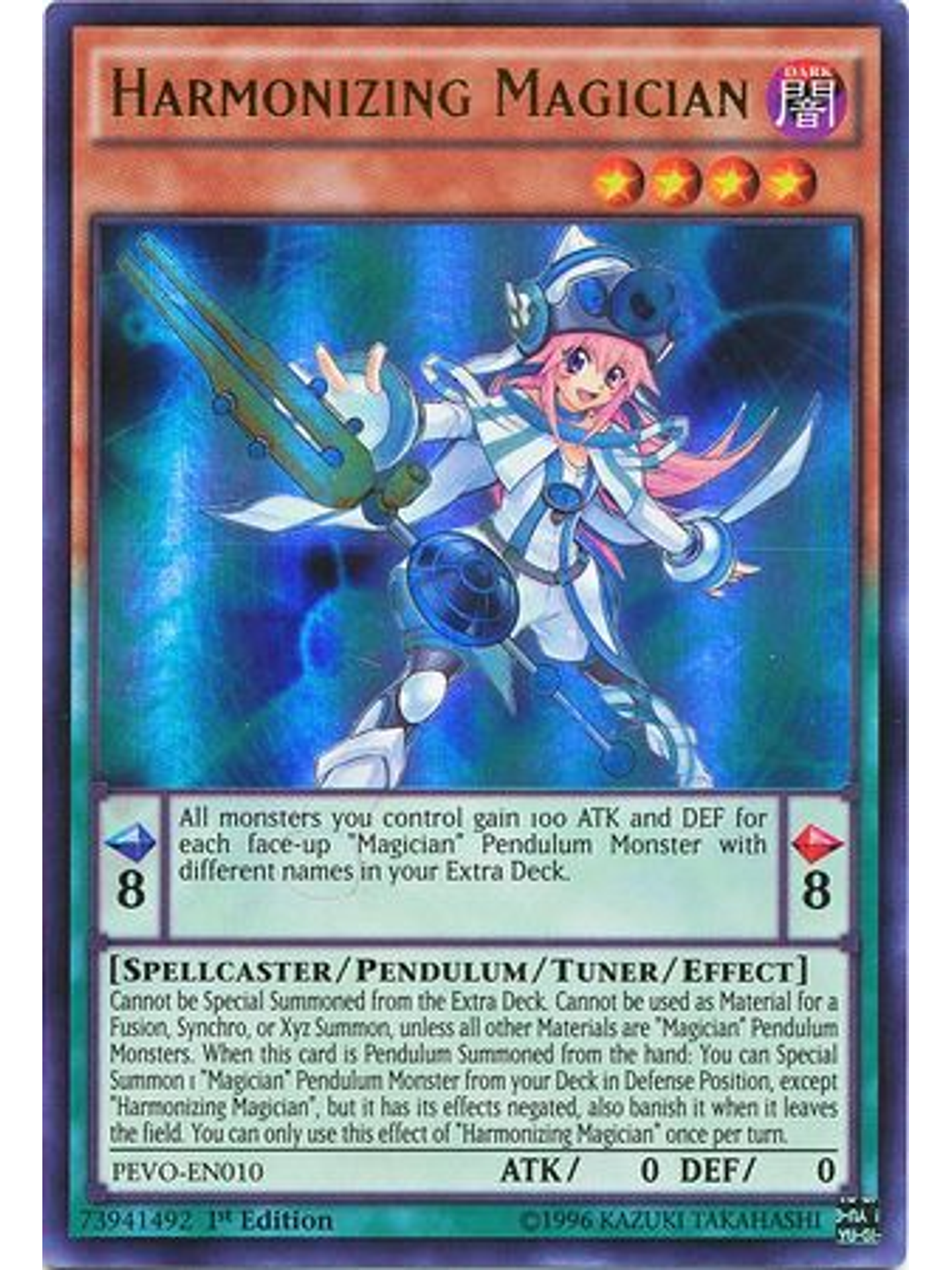 Harmonizing Magician - PEVO-EN010 - Ultra Rare 1st Edition 1