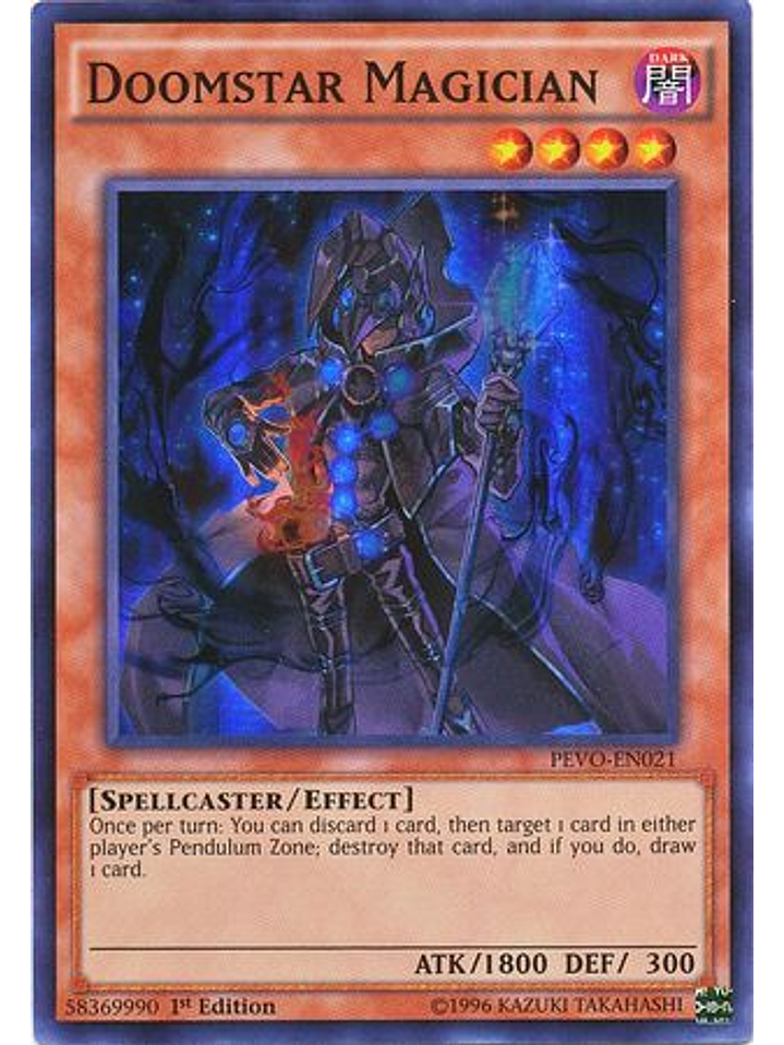 Doomstar Magician - PEVO-EN021 - Super Rare 1st Edition 1