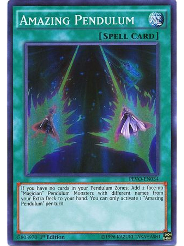 Amazing Pendulum - PEVO-EN034 - Super Rare 1st Edition 1