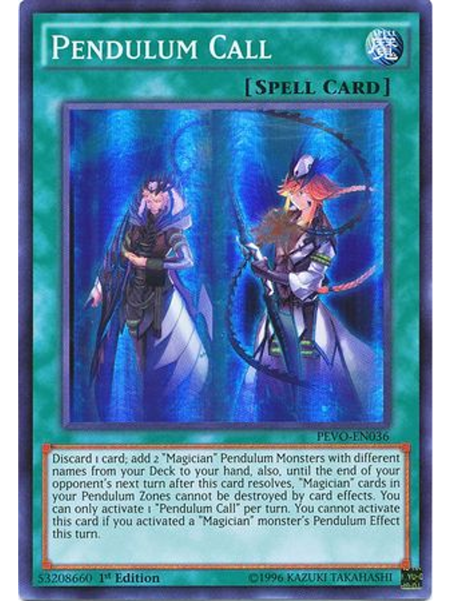 Pendulum Call - PEVO-EN036 - Super Rare 1st Edition 1