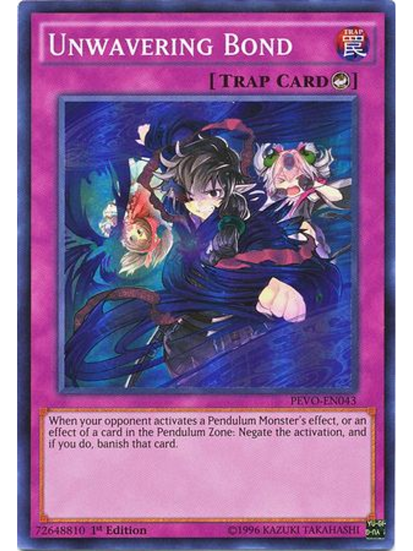 Unwavering Bond - PEVO-EN043 - Super Rare 1st Edition 1