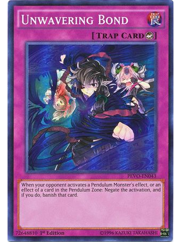 Unwavering Bond - PEVO-EN043 - Super Rare 1st Edition 1