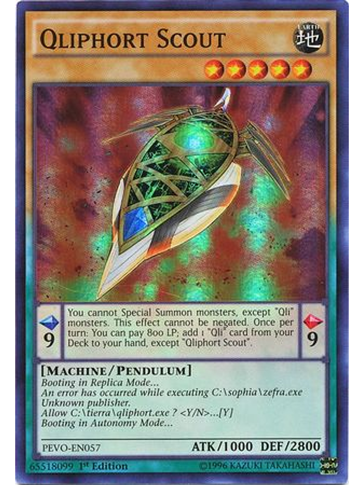 Qliphort Scout - PEVO-EN057 - Super Rare 1st Edition 1