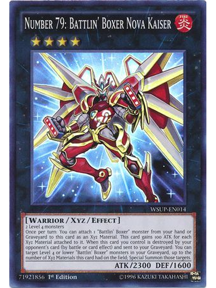 Number 79: Battlin' Boxer Nova Kaiser - WSUP-EN014 - Super Rare 1st Edition 1
