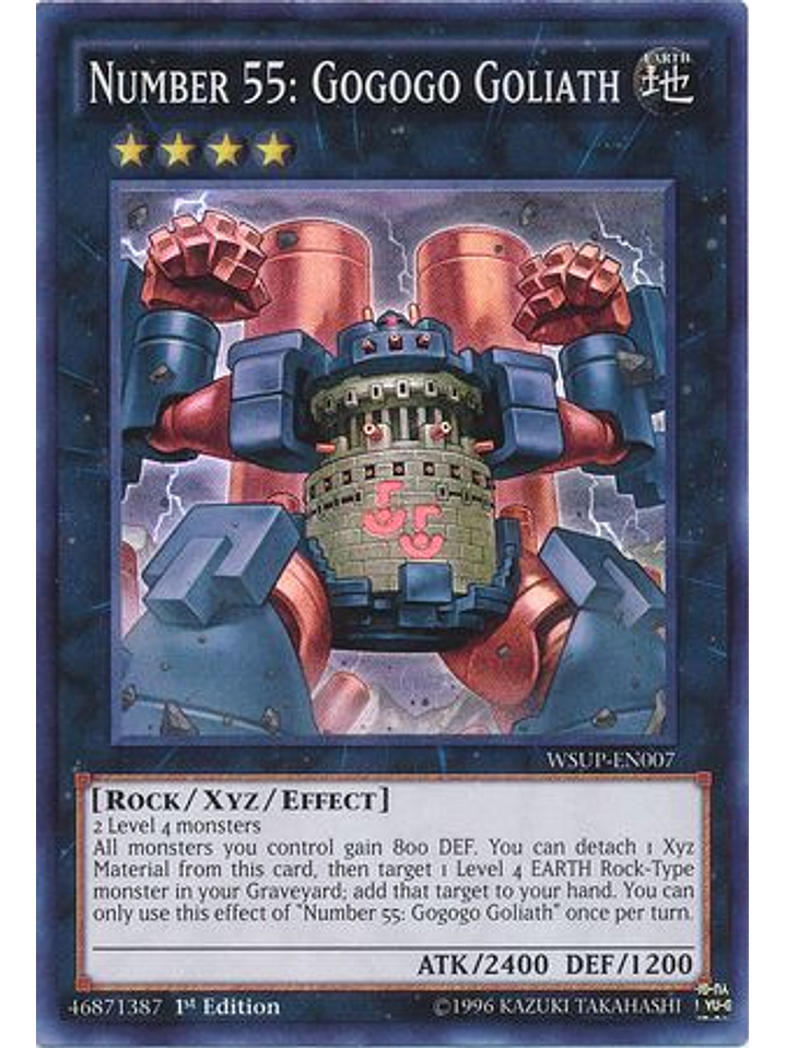 Number 55: Gogogo Goliath - WSUP-EN007 - Super Rare 1st Edition 1